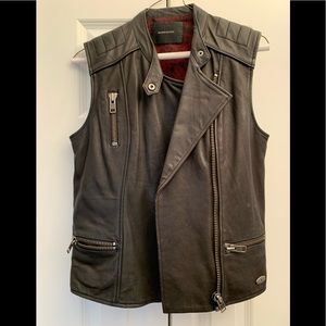 Maison Scotch leather Vest